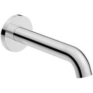 Излив Duravit C.1 для ванны 205 мм, накладка круг, хром C15240010010