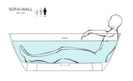 ����� ���������� Salini Sofia Wall S-sense 102513GRH 1800�850�610 ���. ������, ������ RAL �������