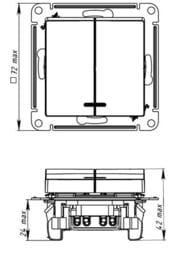 ����������� Systeme Electric ATLASDESIGN 2-��������� � ���������� ����� 5� 10�� ������� ATN000253