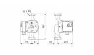 ����� �������������� GRUNDFOS UPS 25-70 180, 140 ��, 1�230 �, ��� ���� 96621354