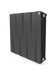 Уценка! Радиатор биметаллический, 8 секций ROYAL THERMO PianoForte 591х640х100 1512 Вт Noir Sable - уценка. — миниатюра 1