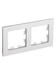 Рамка Systeme Electric ATLASDESIGN NATURE 2 поста, МРАМОР КРЕМ РОЯЛ ATN343102