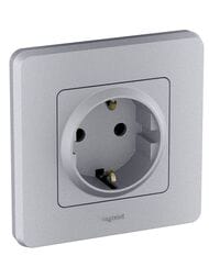 Рамка LEGRAND INSPIRIA 1 пост алюминий 673932