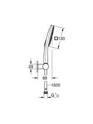 ������� ����� Grohe RainShower SmartActive 130 Cube, ���������, 3 ������, ����� ���� 26588LS0