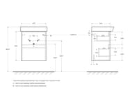 ����� ��� �������� BelBagno NEON (472�346�550) ���������, 2 �����, Rovere Scuro NEON-500-2C-SO-RS