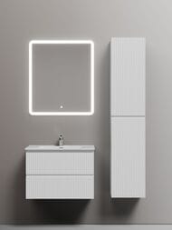 Тумба под раковину SANCOS Snob R (690х445х500) подвесная, 2 ящика, Bianco SNR70W