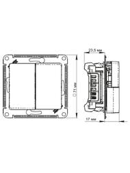 ������������� Systeme Electric GLOSSA 2-��������� � ����� ������� ��.6 GSL000265