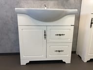 Тумба COMFORTY Севилья-85 (860х880х520) напольная, с раковиной, слоновая кость00-00003083