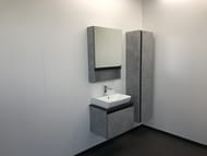 Зеркало-шкаф COMFORTY Эдинбург-60 (580х800х155) подвесной, бетон-светлый 00-00002043