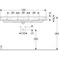 �������� Geberit Smyle Square (1200�480�165) ���������, 1 ���.��� ��������� � ������� 500.226.01.1