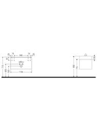 ����� ��� �������� Duravit Brioso (1184�459�442) ���������, 1 ����, ����� ������ BR405701022