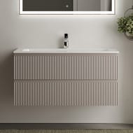 Тумба под раковину SANCOS Snob R (995x445x500) подвесная, два ящика, Doha Soft  SNR100SM