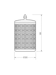 Migliore Complementi Ведро д/мусора ажурное 5л, D20 H=30 см хром 24256 (ML.COM-50.114.CR)