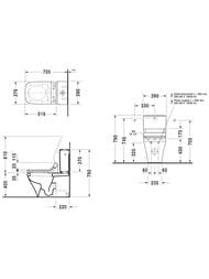 ������-������� DURAVIT DuraStyle 370�700�790 �������. ������, ������ ����� 215659+093500