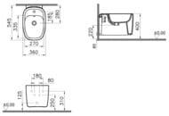 ���� Vitra Plural ��������� 550 ��, ����������������� ���������, �������, ������ ���. 7831B483-0288