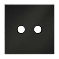 Накладка для розетки телевизионной оконечной TV+SAT Voltum S70 VLS001608, черный матовый