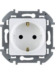 Розетка LEGRAND INSPIRIA с заземлением со шторками 16 А  IP20 белый 673730
