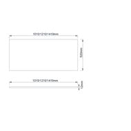 Столешница Armadi Art Quatro (Кватро) 120 см 792-120-A антрацит
