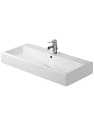 Умывальник DURAVIT VERO 1000х470х175 шлиф., 1 отверстие под смес., перелив 0454100027 — миниатюра 1