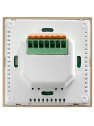 Терморегулятор ТЕПЛОЛЮКС Solus Zen Wi-Fi, программируемый, сенсорный, белый/золото 100000379300