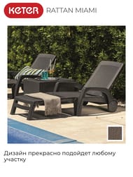������� B:RATTAN MIAMI (190x70x46), ����������