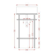 ������� ArtCeram Vogue 440�440 ��� �������, ������, ����: issogne green TFA012 93