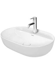 Раковина Duravit Luv 600х400 шлифованная, белая, выпуск с керамической крышкой 0380600000