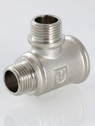 Тройник VALTEC 3/4"х1/2"х1/2" ВНН, лат.никелир, VTr.133.RN.050404 — миниатюра 7