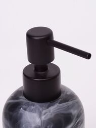Дозатор для жидкого мыла WasserKRAFT Neime K-1999, цвет черный/белый матовый