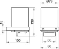 ������� ��� ������� ���� Keuco Edition90 Square ���������, 180 ��, �������� ���./���� 19152 019000