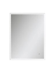 Зеркало Континент Lago (600х800) с LED подсветкой 5000K и сенсорным выключателем, белый