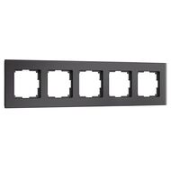 Рамка на 5 постов Werkel Senso W0053108, черный
