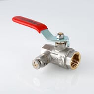 Кран дренажный со спускником 3/4"ВВ VALTEC BASE красная ручка VT.245.N.05