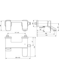 Ideal Standard Lux TONIC II ��������� ��� �����/���� A6338AA ������������