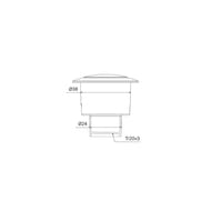 Кнопка слива для арматуры IDDIS 1-ур, 38 мм, хром 92038SB1AR