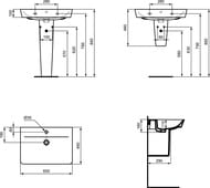 ���������� Ideal Standard Lux CONNECT AIR CUBE 650�460�160 ��������� ��� ���������, ������� E074101