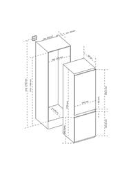 ����������� ������������ Korting KSI 17780 CVNF (1770�540�545) ������������, No Frost
