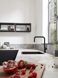 Мойка из гранита Hansgrohe S51 43431170 (500х450) под столешницу, черный графит — изображение 2