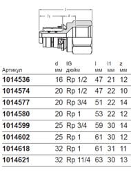 �����-���������� Uponor MLC 16-1/2"��, ������ ������ 1070515 (1014536)