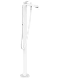 Смеситель Hansgrohe Vivenis 75445700 для ванны напольный, однорычажный, матовый белый — миниатюра 1
