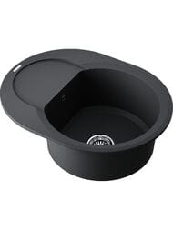 Мойка Omoikiri SAKAIME 60E-BL (600х470х220) врезная, тетогранит, черная 4993120