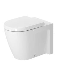 Унитаз напольный DURAVIT STARCK 2 370х570х400 горизонтальный выпуск, крепление 2128090000