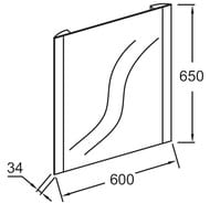������� Jacob Delafon Replique EB1470-NF 600�650�34 �������, ���������, ������������ �����������