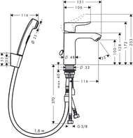 ��������� Hansgrohe Metris 31285000 ��� ����������� � ������������� ����� (��������)