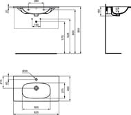 ���������� Ideal Standard TESI ������� 80 ��, 825�450�165 ����� ������� T3509V1
