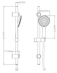 ������� �������� ESKO SCS855Black ������ ��� 110��, 5 �������, ����� 1500��, ������ 605��, ������