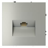 Розетка компьютерная Voltum S70 VLS060105, серебро