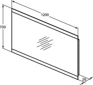 ������� Ideal Standard MIRROR&LIGHT (1200�700) � ����������, ��������, ������, ������ T3349BH