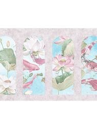 Панно Zambaiti Satin Flowers IV (3,0х5,1) винил на флизелине, розовые, Z66869 (рул.)