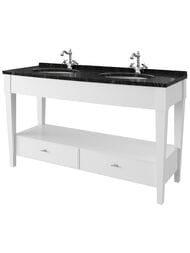 Тумба под раковину Caprigo Даллас bianco 1570х935х605 массив бука, под столешницу 10916-021